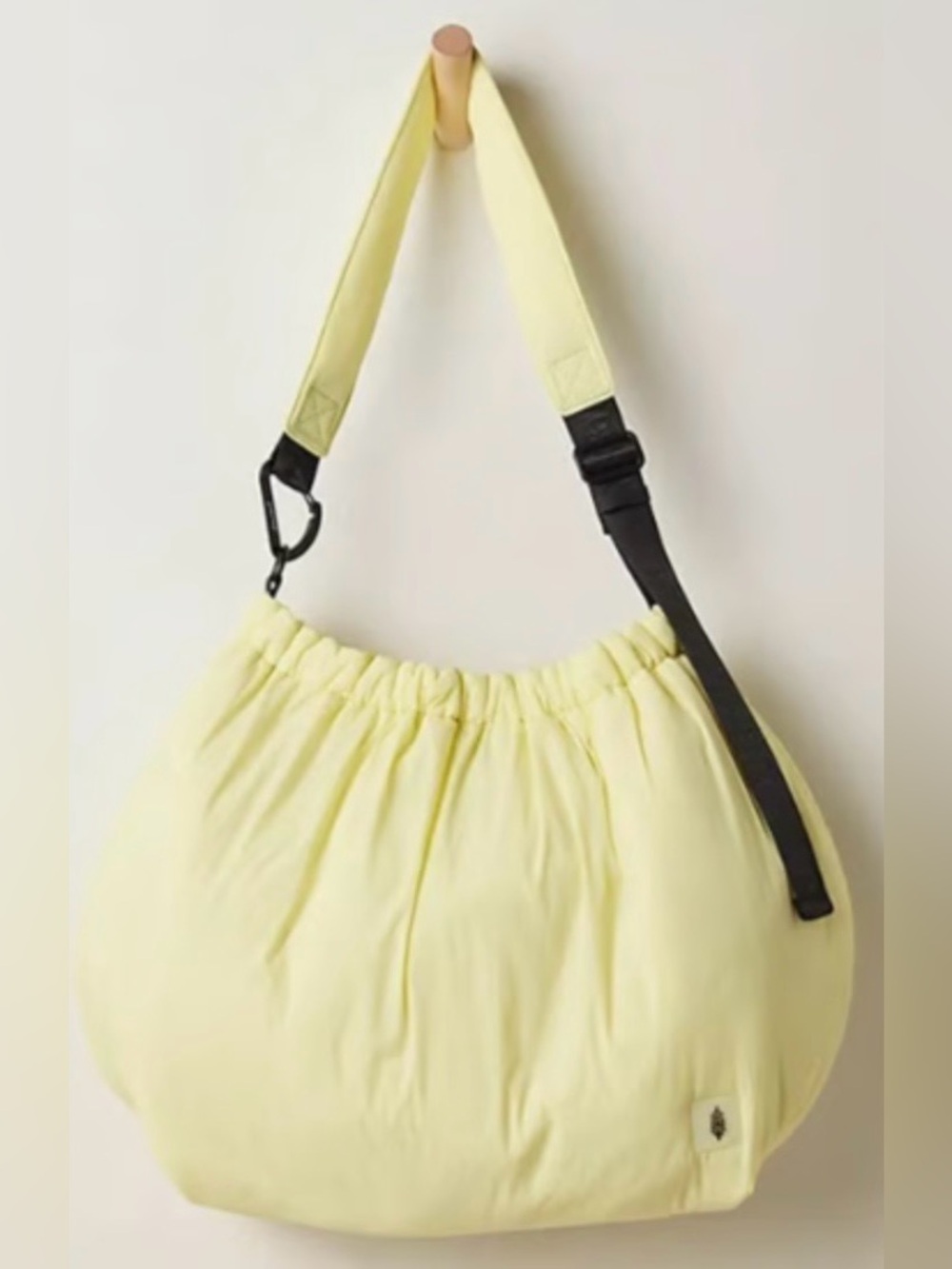 NWT Free People Movement Rest Day Carryall Bag in Daylight Yellow $78 17 X 14
